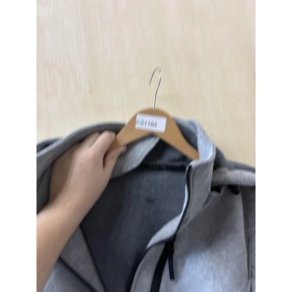 Calvin Klein Jacket Womens 1X Gray Hooded Softshell Full Zip Pockets‎ Stretch